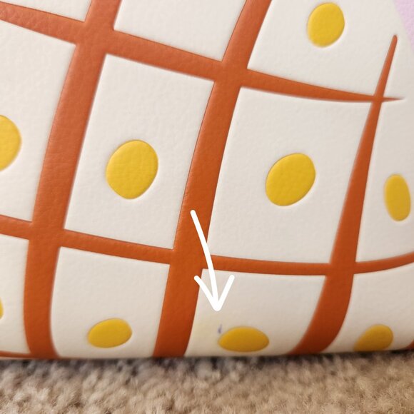 NWT Kate Spade Pineapple Colada Reversible Leather Tote With Matching Wristlet - Picture 12 of 15